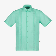 Camisa guayabera color jade