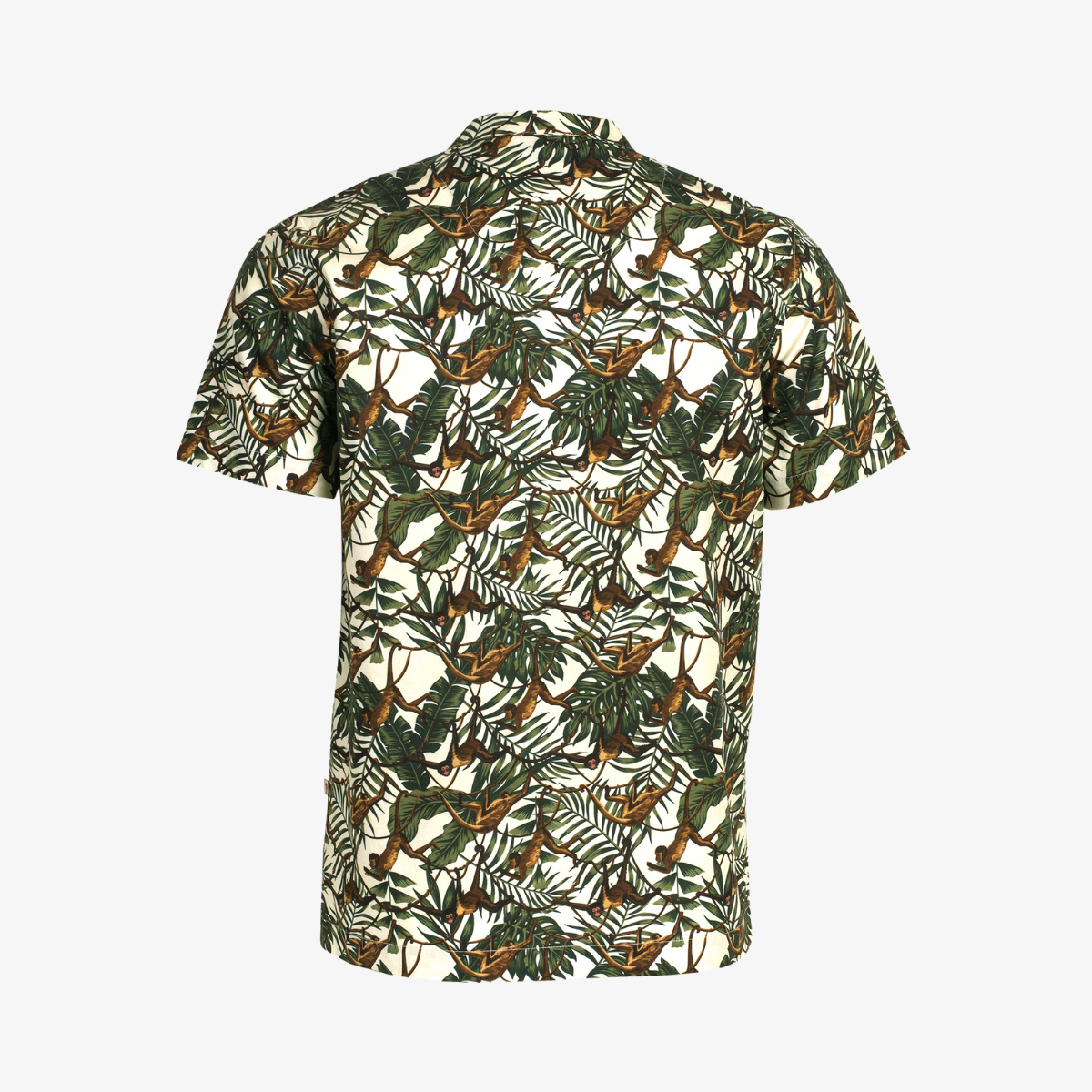 Camiseta de estilo hawaiano con diseño de monos