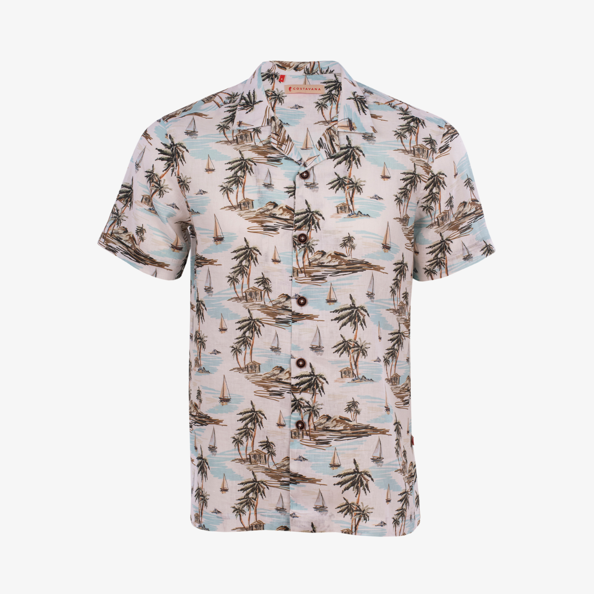 Camisa Hawaiana De Manga Corta Con Estampado De Calavera Mexicana - Para Hombre, Verano, Playa Y Vacaciones