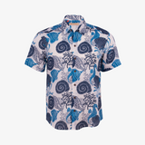 Camisa de estilo hawaiano con diseño marino