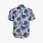 Camisa de estilo hawaiano con diseño marino