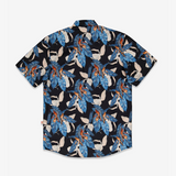 Camisa hawaiana manga corta Blue eden