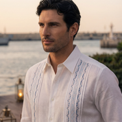 Camisa guayabera manga larga Vallejo