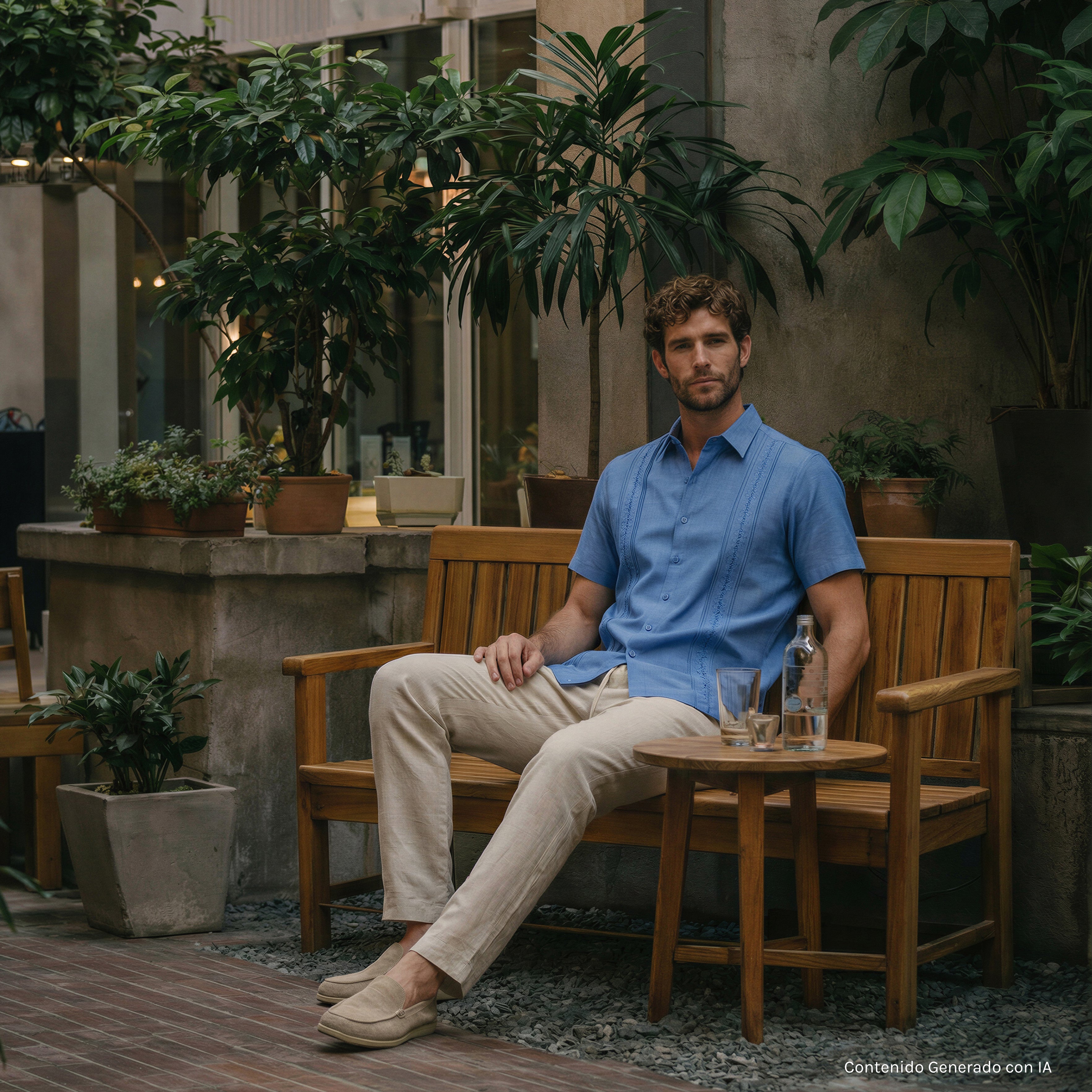 Camisa guayabera manga corta Arkas