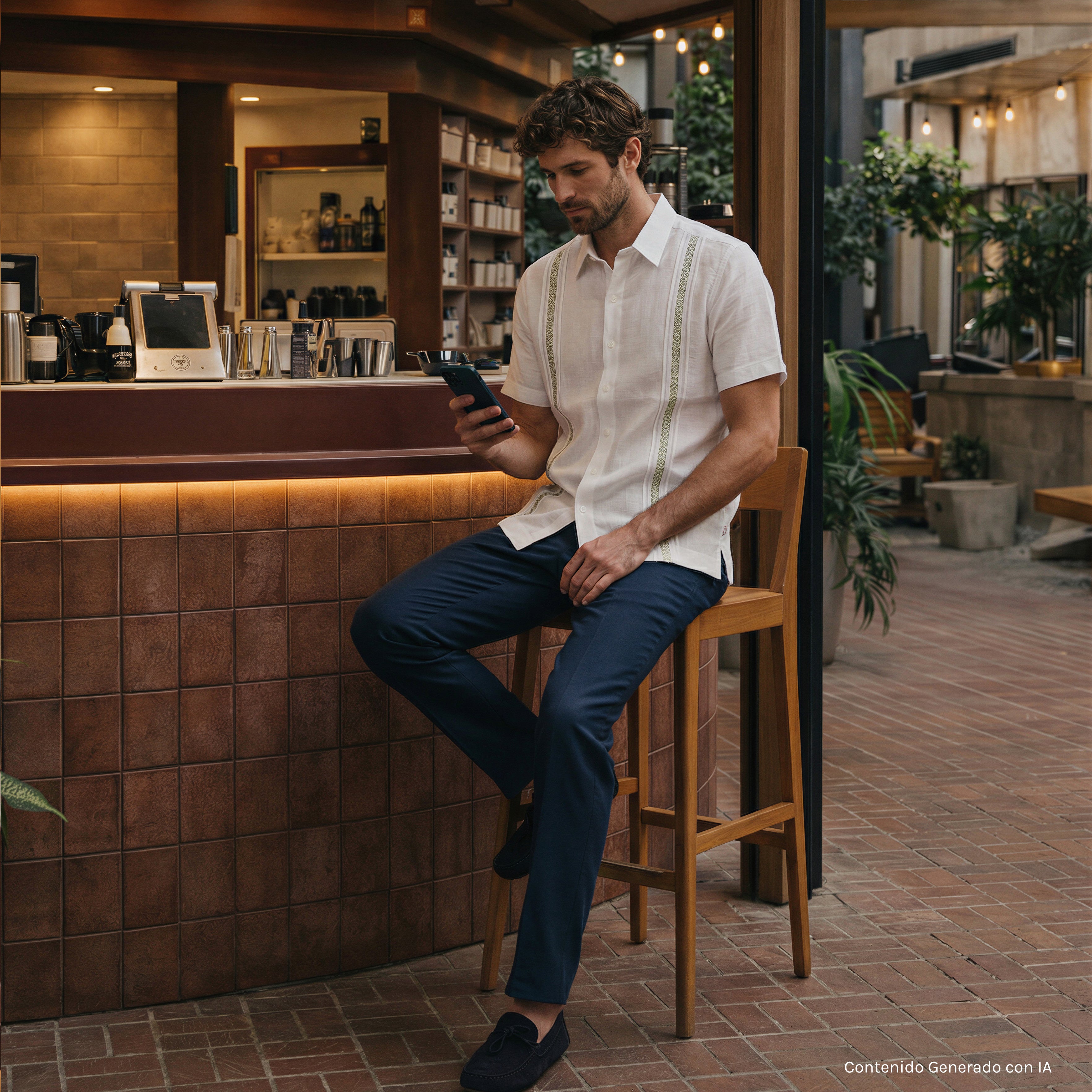 Camisa guayabera manga corta Burmy