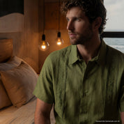 Camisa guayabera manga corta Lucas