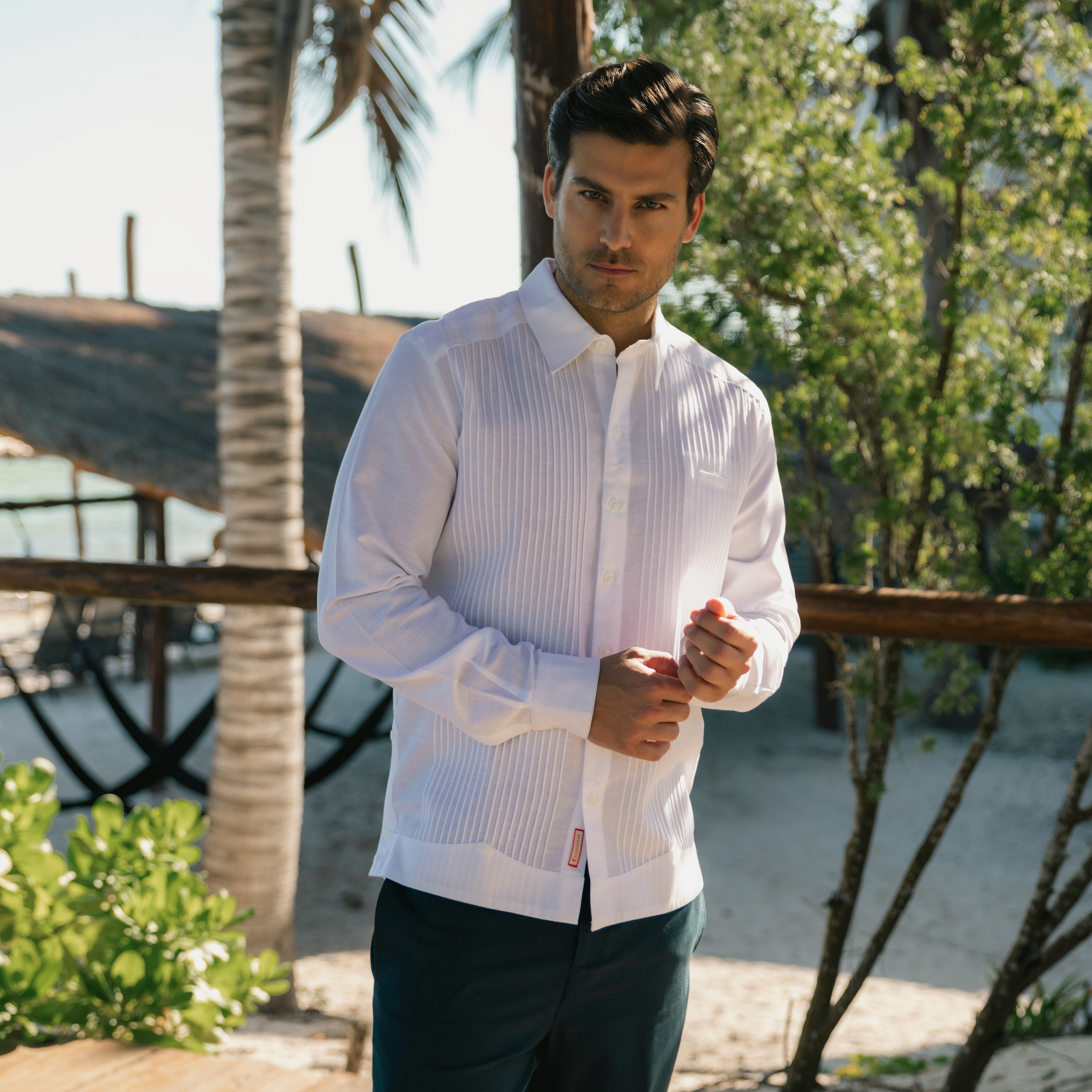 Guayabera manga larga Presidencial