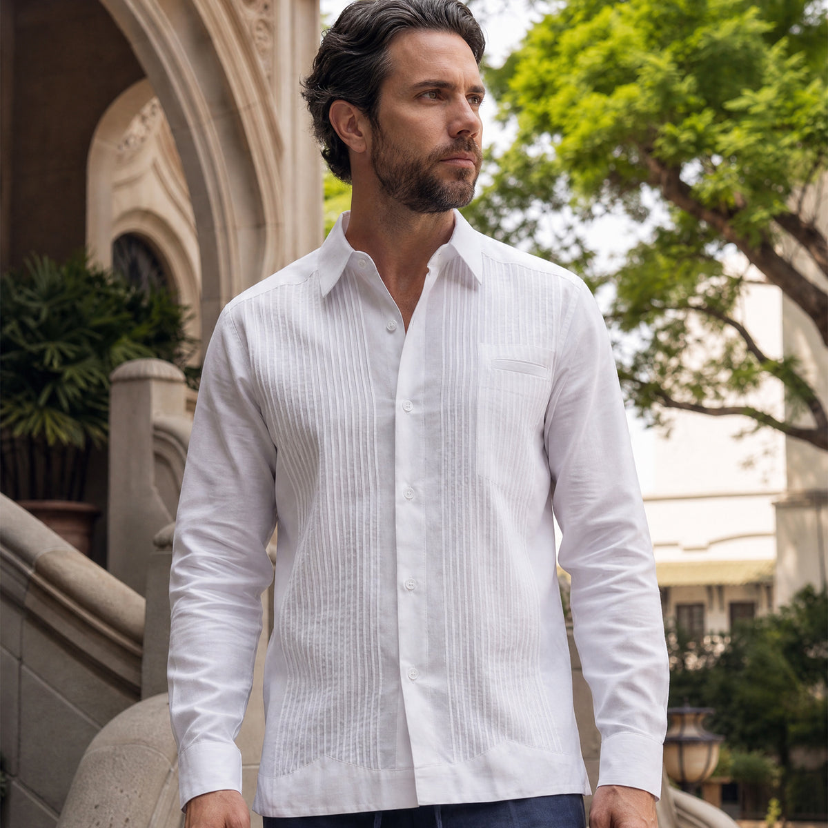 Guayabera manga larga Presidencial