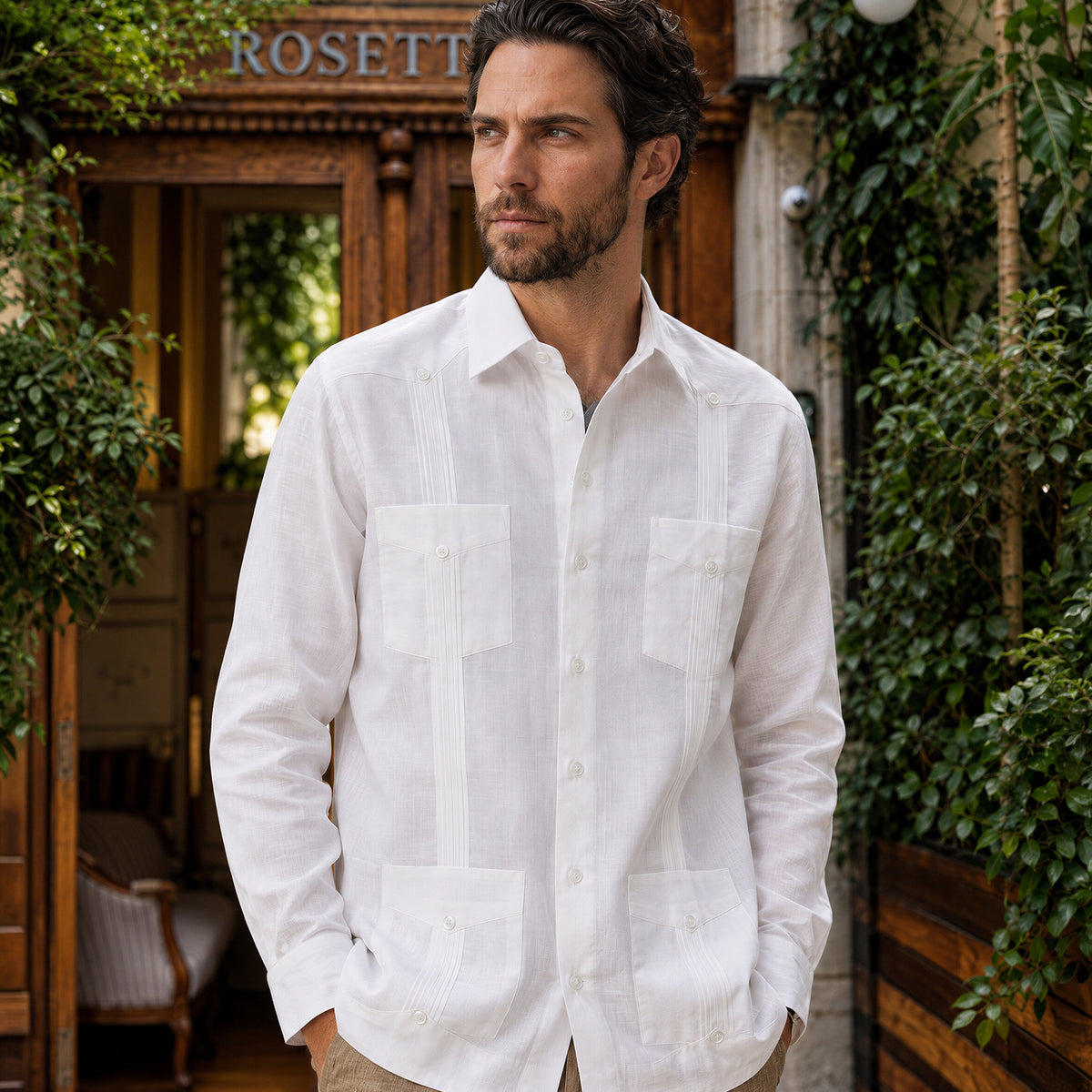 Guayabera manga larga Tradicional