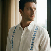 Camisa guayabera manga larga Yan