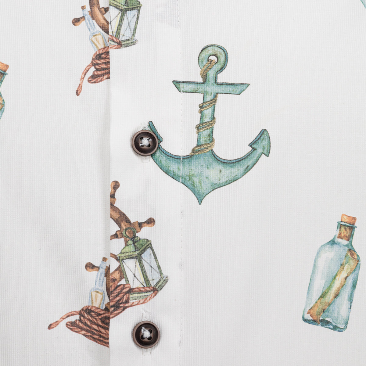 Camisa estampada manga corta Rudder
