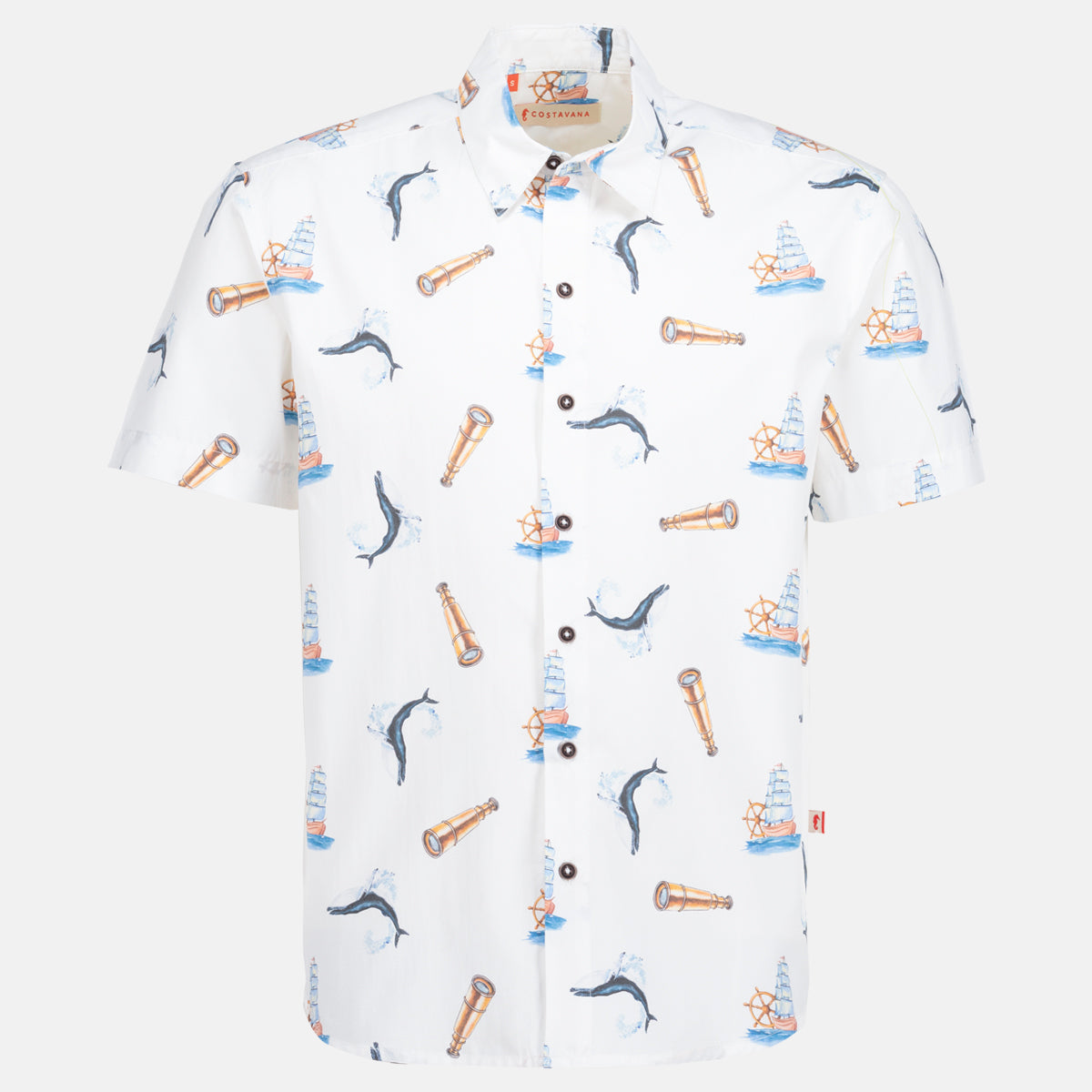Camisa estampada manga corta Norca