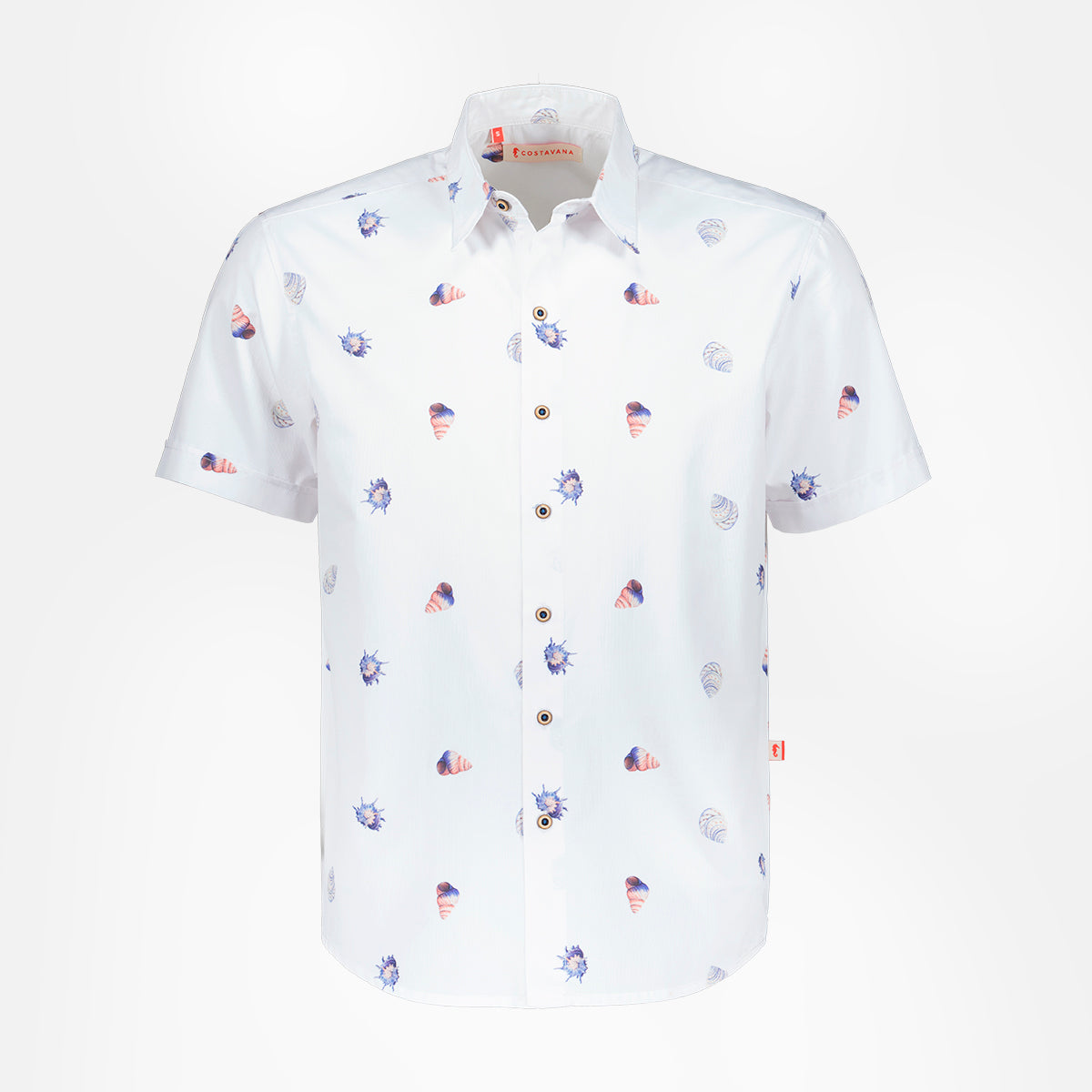 Camisa estampada manga corta Bigaro