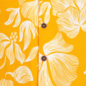 Camisa hawaiana manga corta Yellow Flowers
