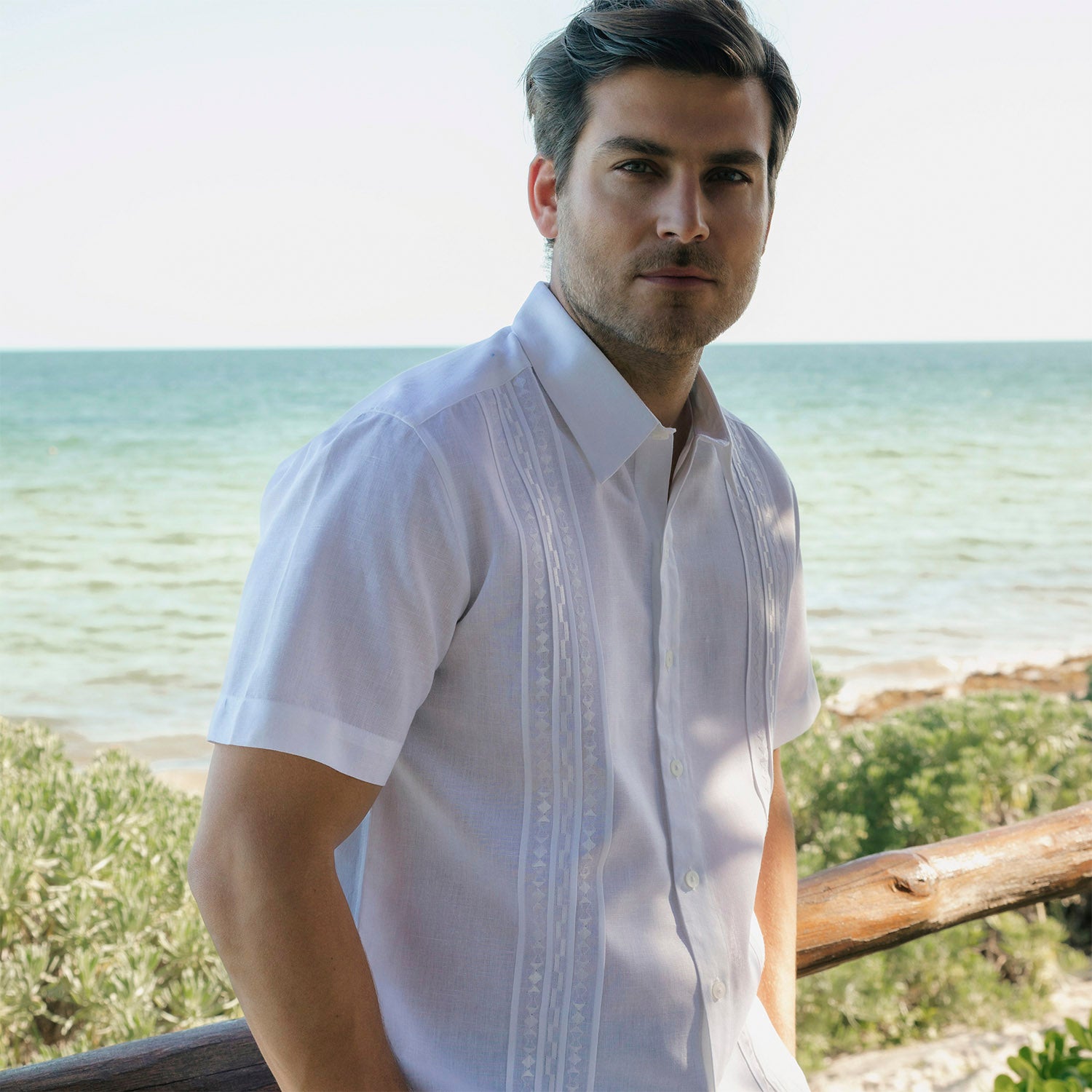 Camisa guayabera Lark XXL