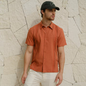 Camisa guayabera manga corta Mahat