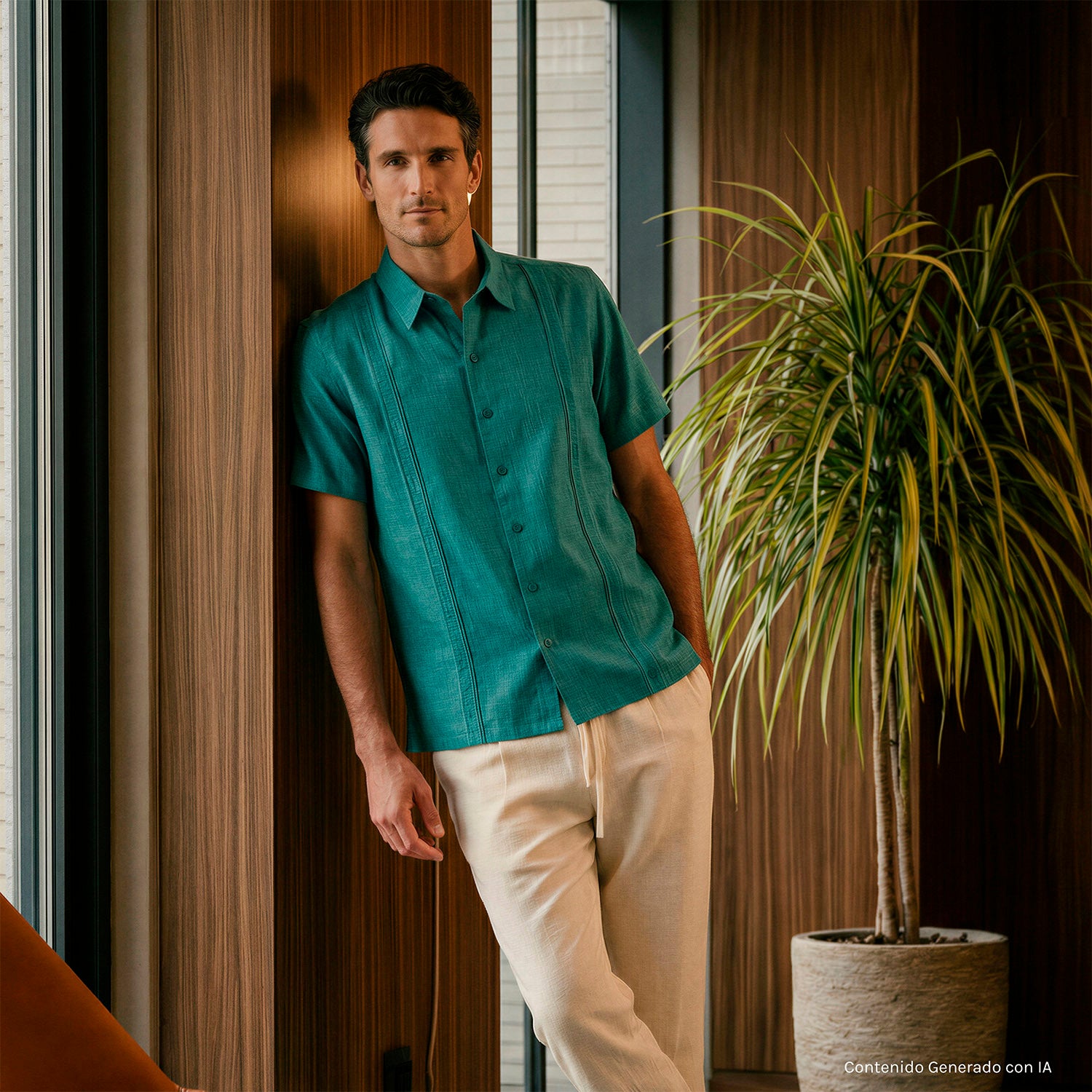 Camisa guayabera manga corta Markovich