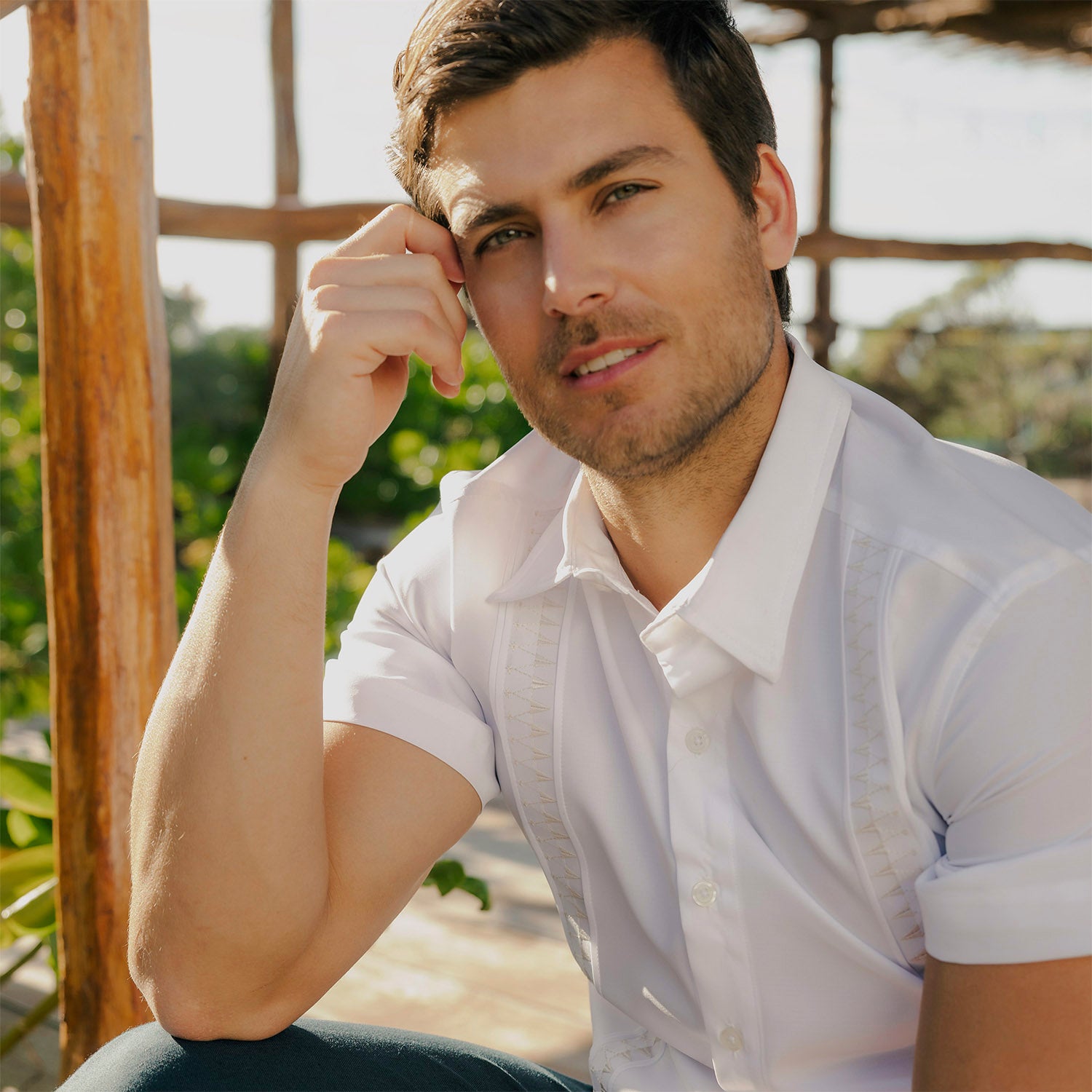 Camisa guayabera manga corta Marotta