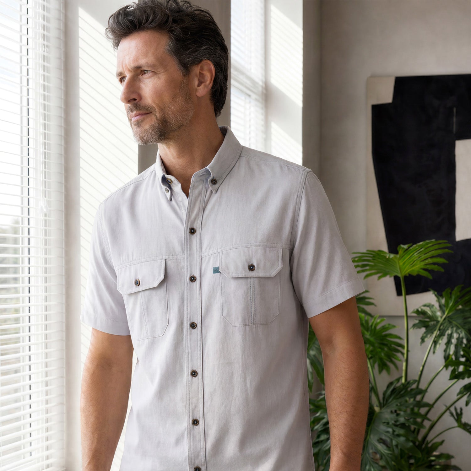 Camisa manga corta Zebes