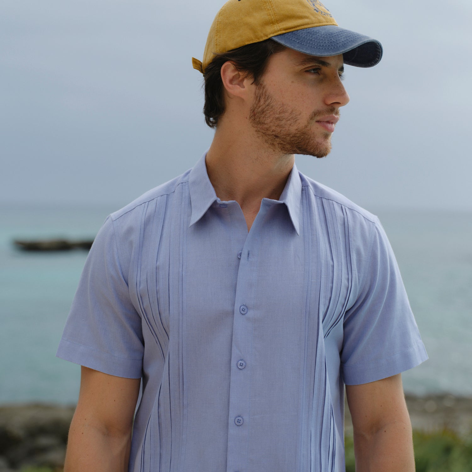 Camisa guayabera manga corta Orest