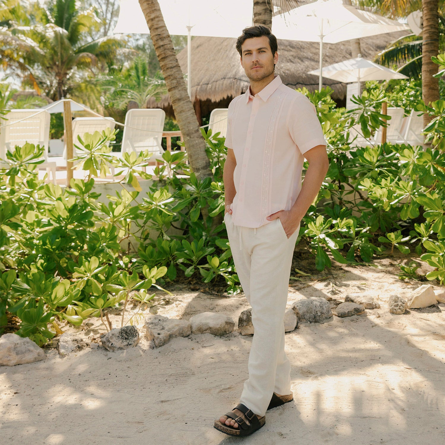 Camisa guayabera manga corta Olemar