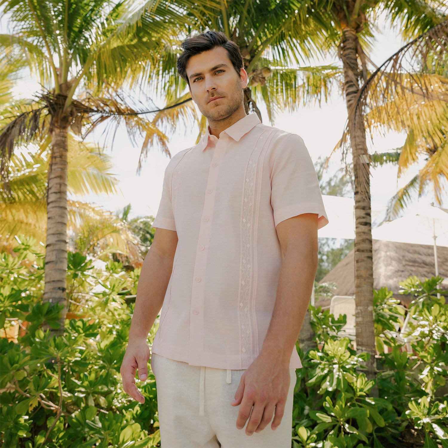 Camisa guayabera manga corta Olemar
