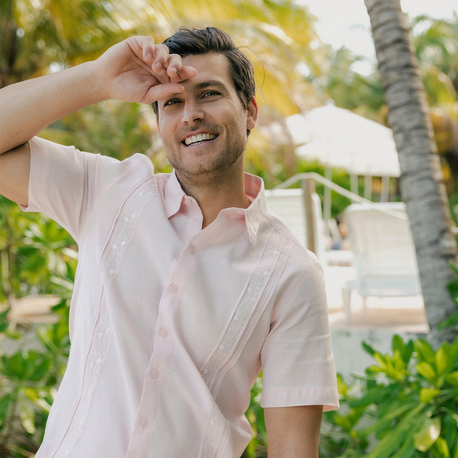 Camisa guayabera manga corta Olemar