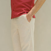 pantalon para hombre biege slim fit bolsillo