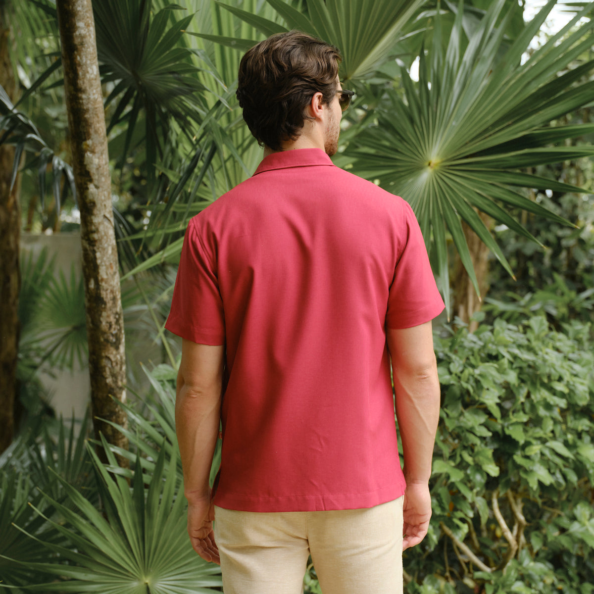 Camisa guayabera manga corta Tailong