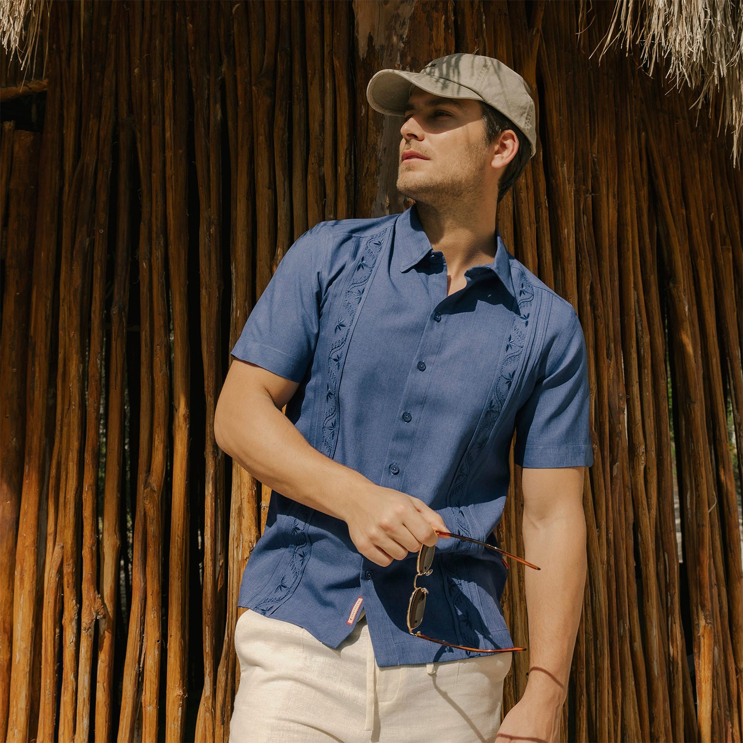 Camisa guayabera manga corta Villanu