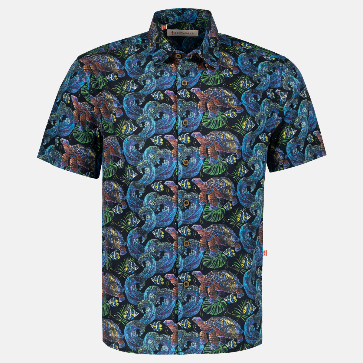 Camisa hawaiana manga corta Ecuatorial