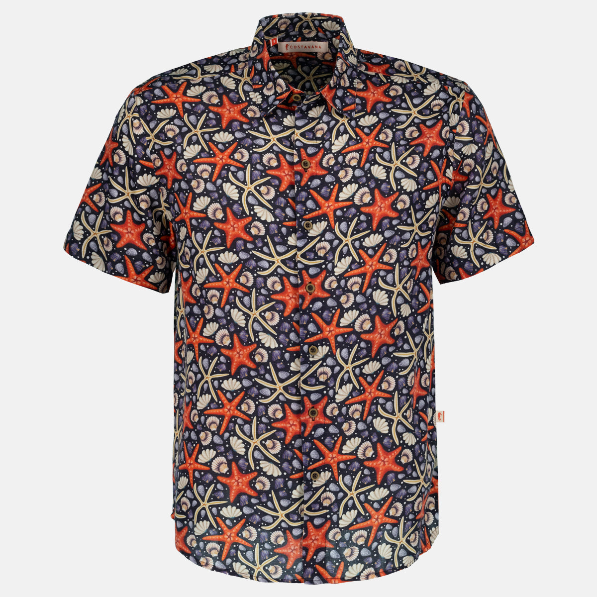 Camisa hawaiana manga corta Starfish