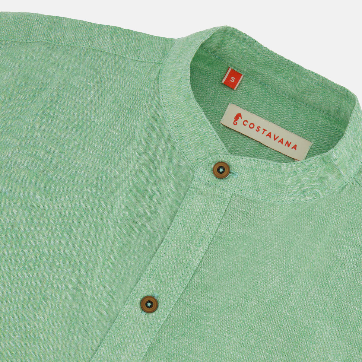 Camisa de lino manga corta Davide