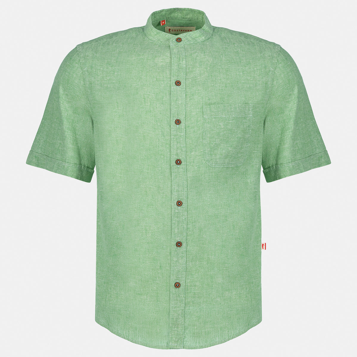 Camisa de lino manga corta Davide