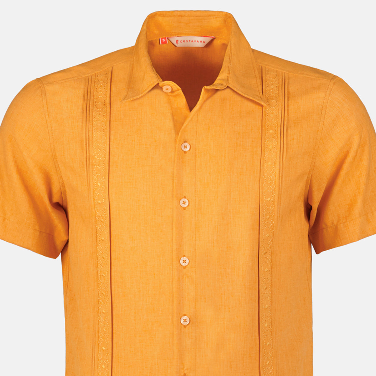 Camisa guayabera manga corta Kechua