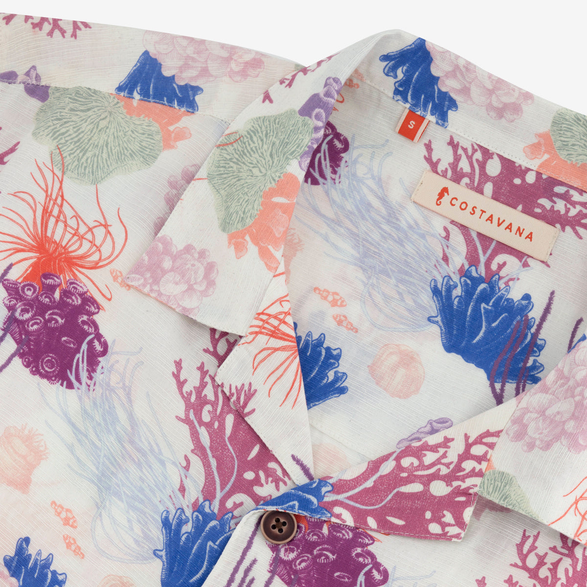 Camisa hawaiana manga corta Kaori