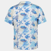 Camisa hawaiana manga corta Lazulli