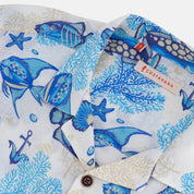 Camisa hawaiana manga corta Lazulli
