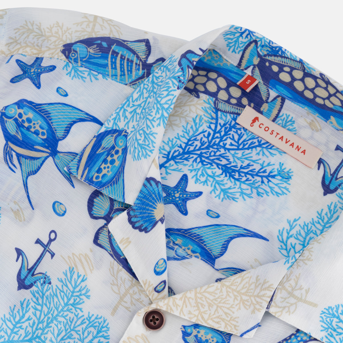 Camisa hawaiana manga corta Lazulli