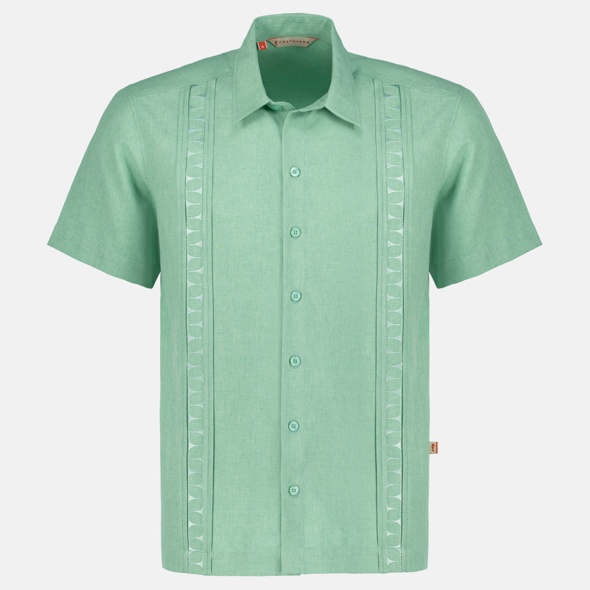 Camisa guayabera manga corta Petal